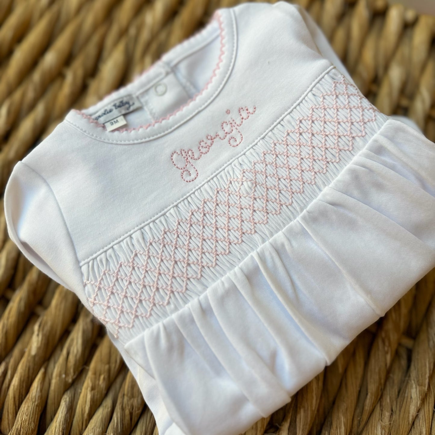 Magnolia Baby Smocked Footie