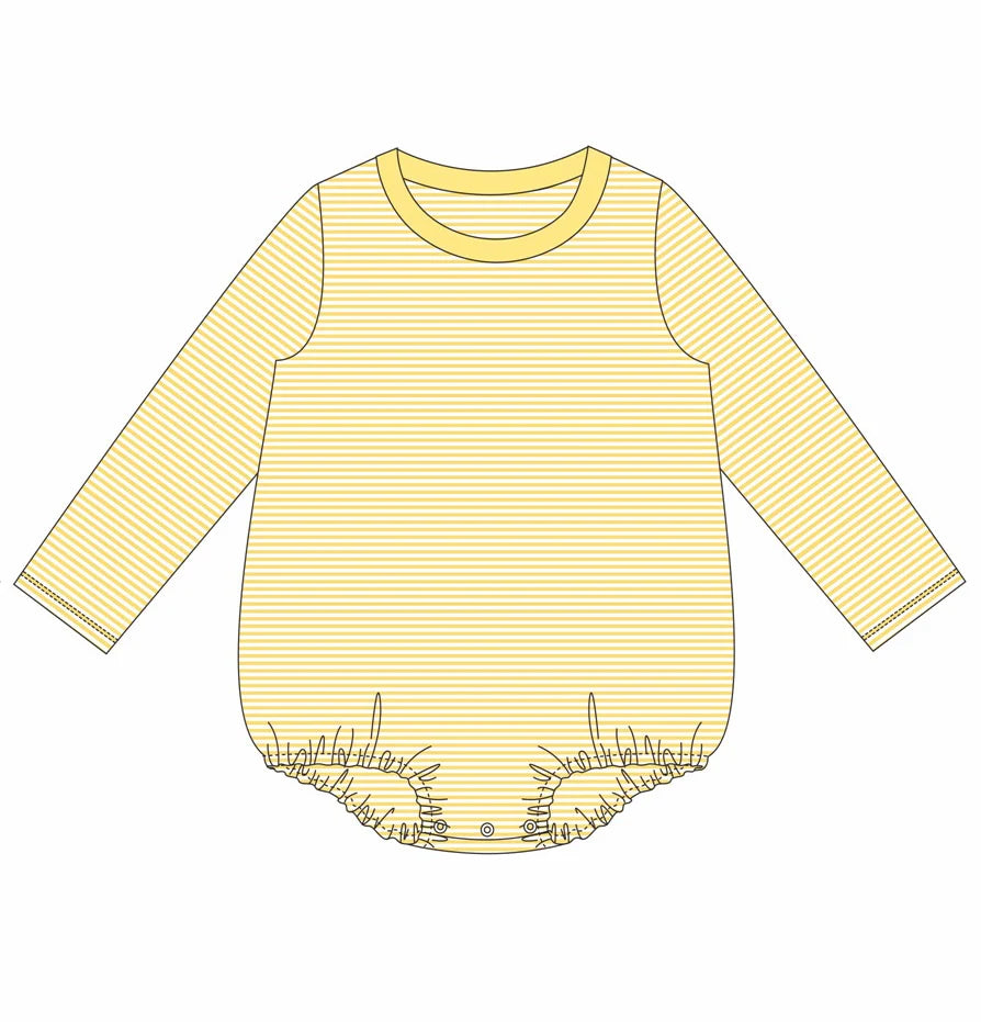 Striped Crewneck Long Sleeve Bubble
