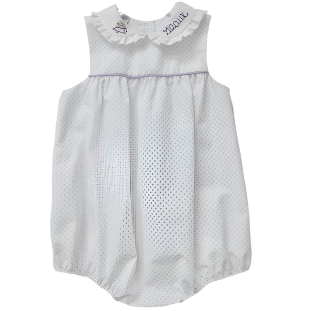 GAMEDAY-LAVENDER DOT CHEER BUBBLE