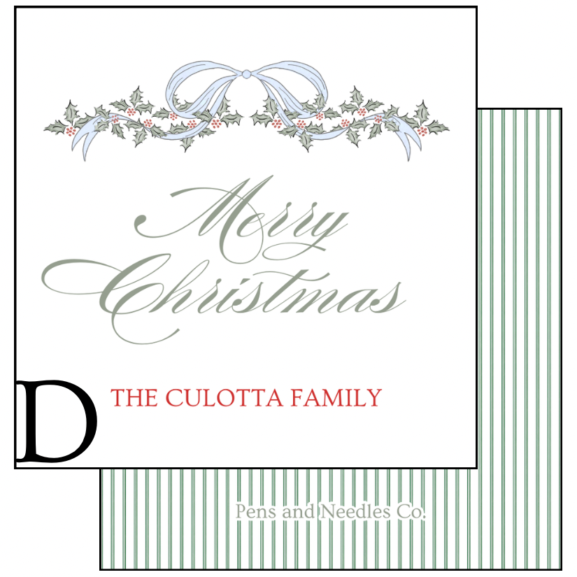 Personalized Holiday Enclosure Cards ￼