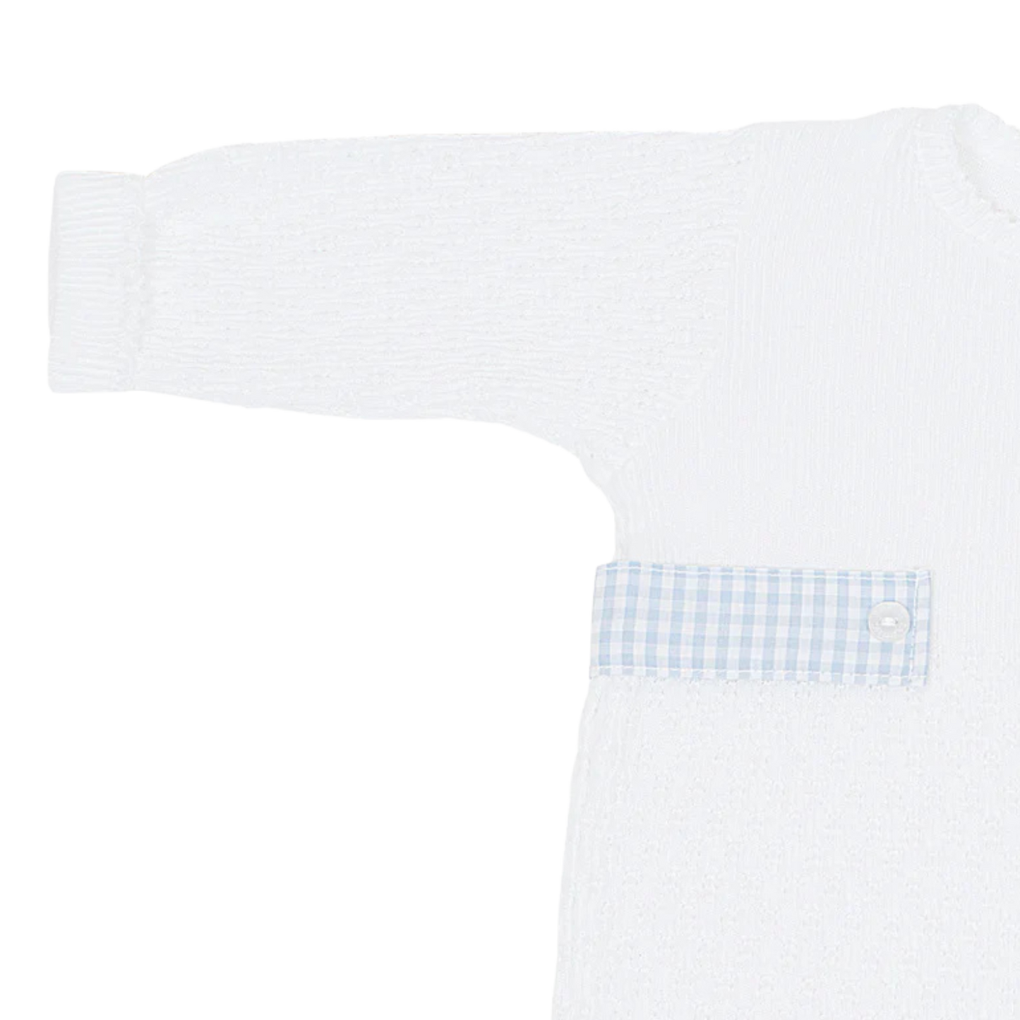 Paty Knit Romper, Gingham Tabs #166LSGHM- Fall Preorder