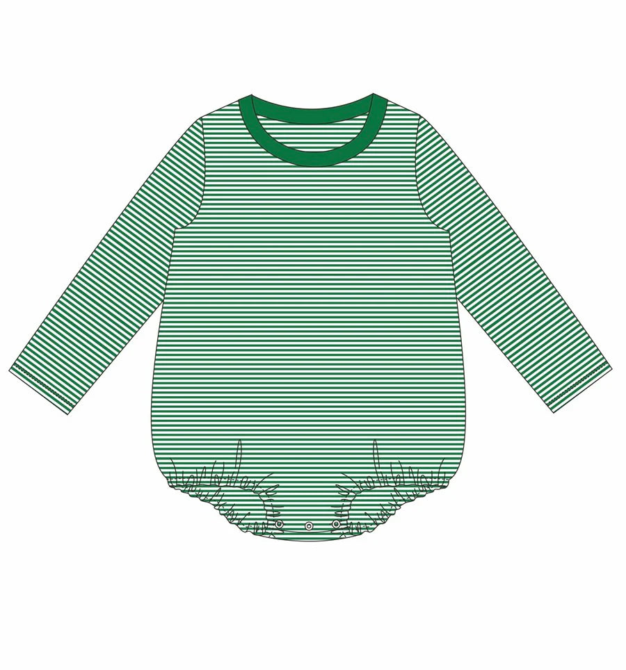 Striped Crewneck Long Sleeve Bubble