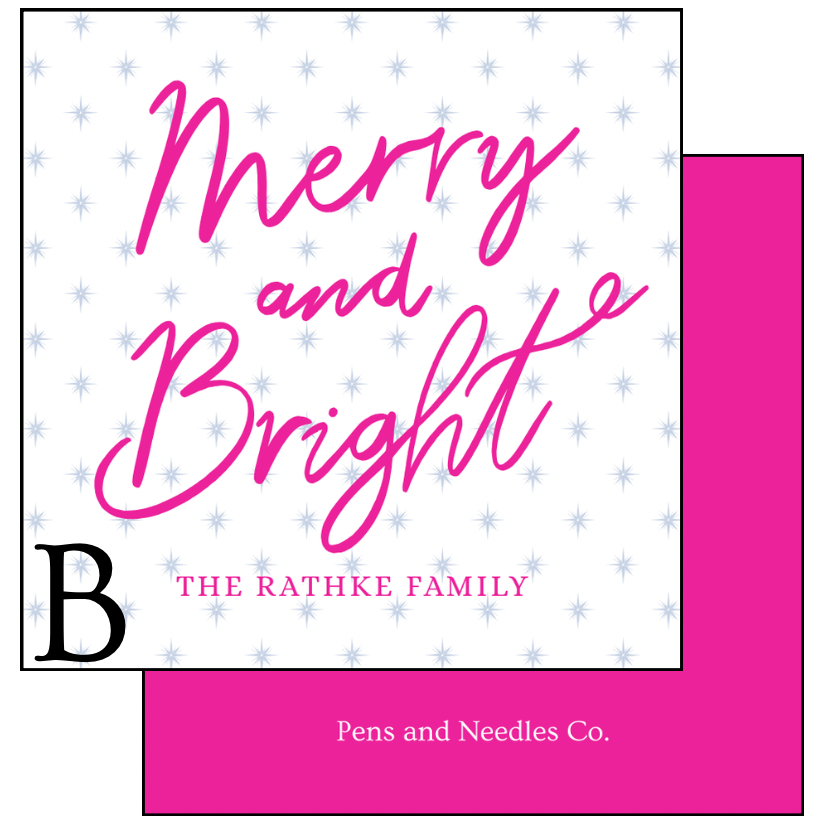 Personalized Holiday Enclosure Cards ￼