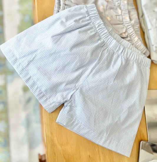 BTS: Boys Gingham Straight Shorties