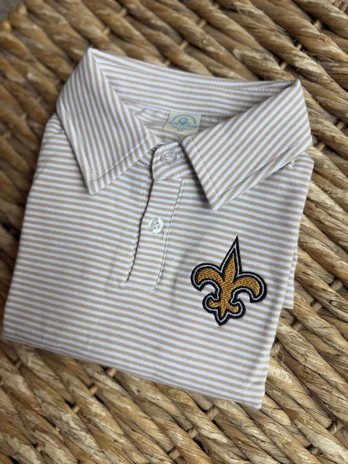 LL Striped Game Day Polo