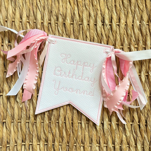 Highchair Birthday Banner