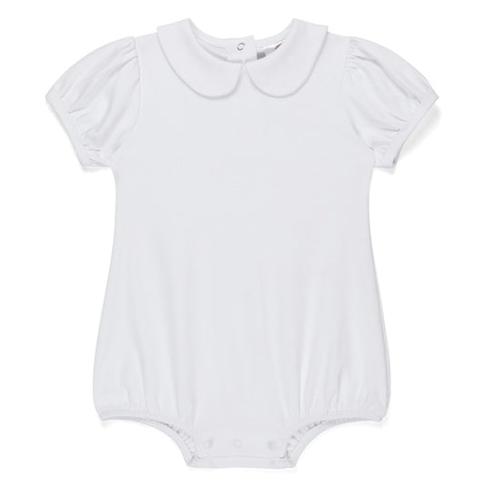 Stitch & Save: P&N Sale-Girls White Peter Pan Collar Bubble