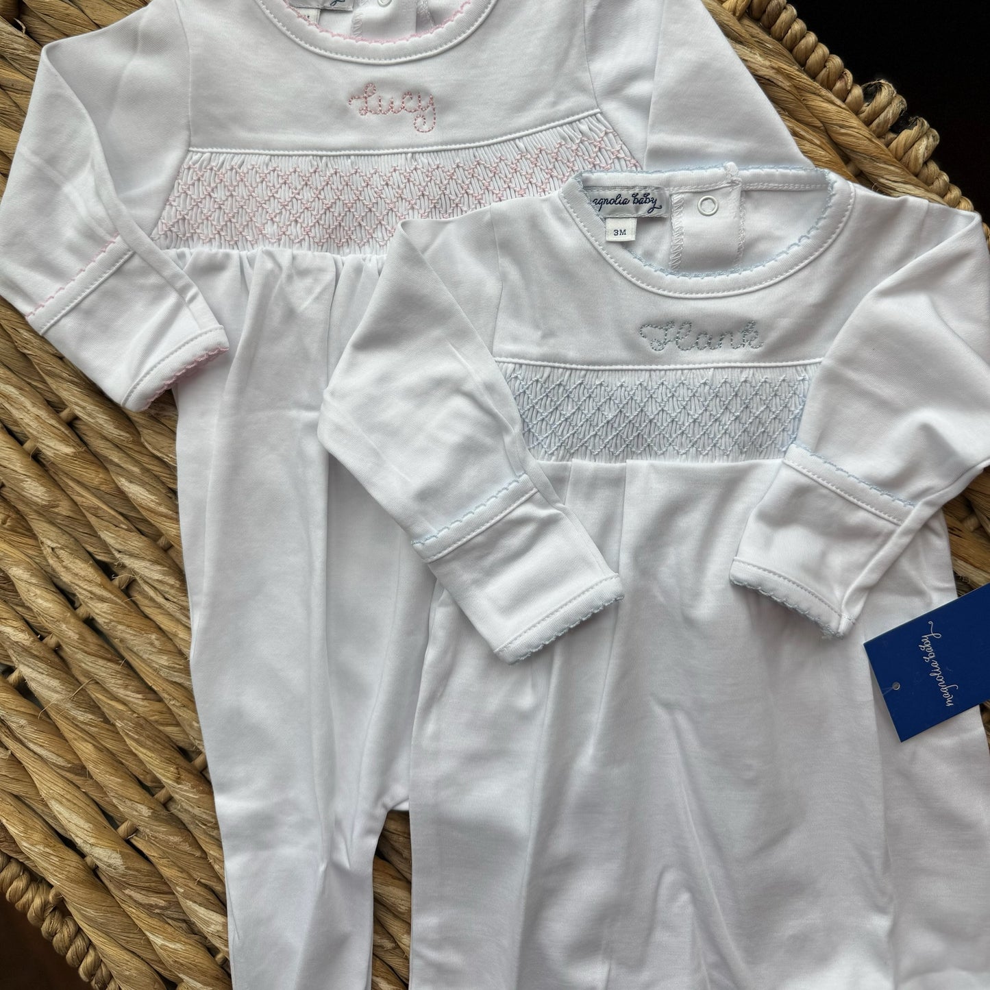 Magnolia Baby Smocked Footie