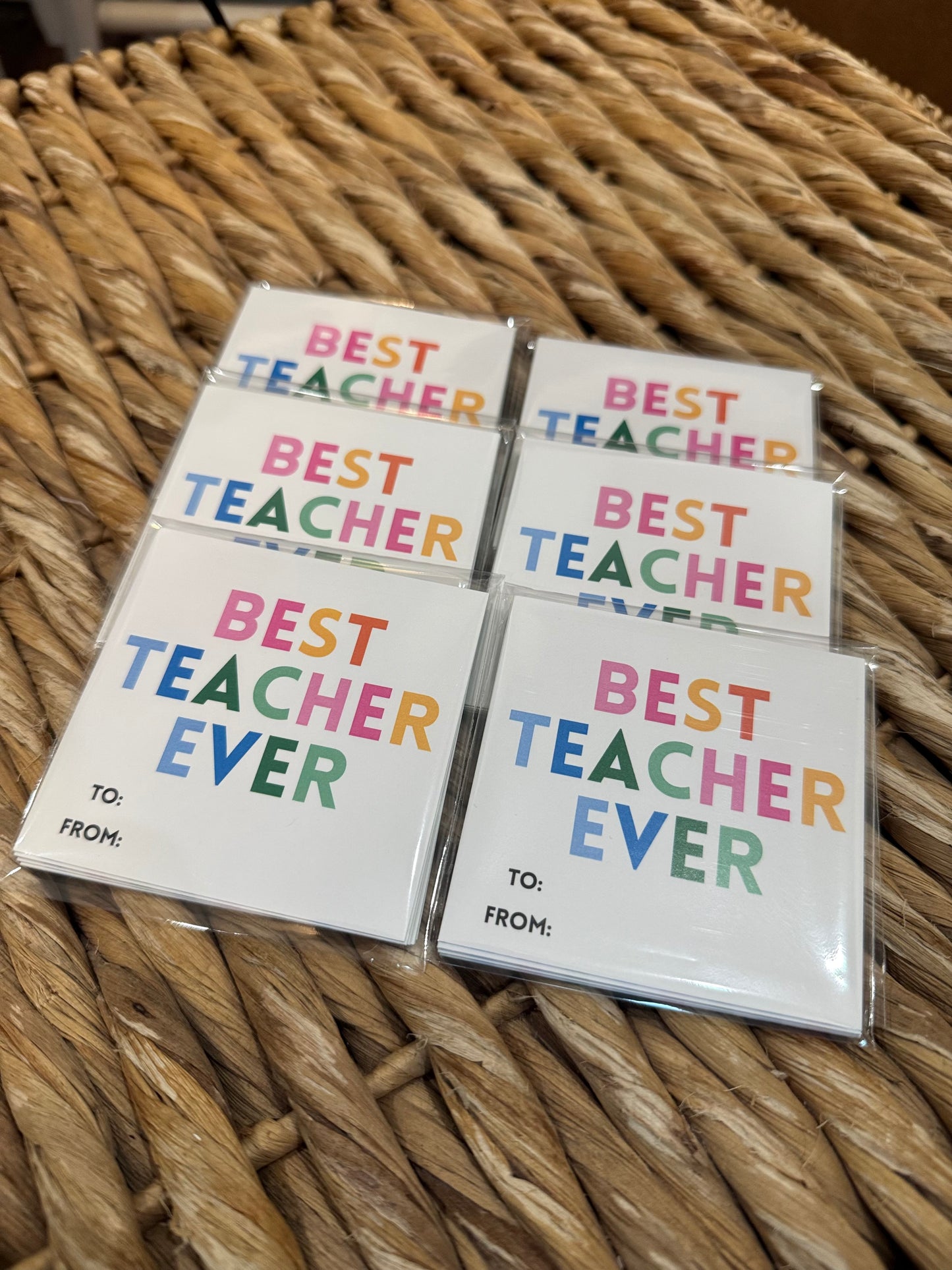 Ready to Go: Best Teacher Ever Tag