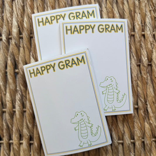 Happy Gram Notepad (Ready to Go)