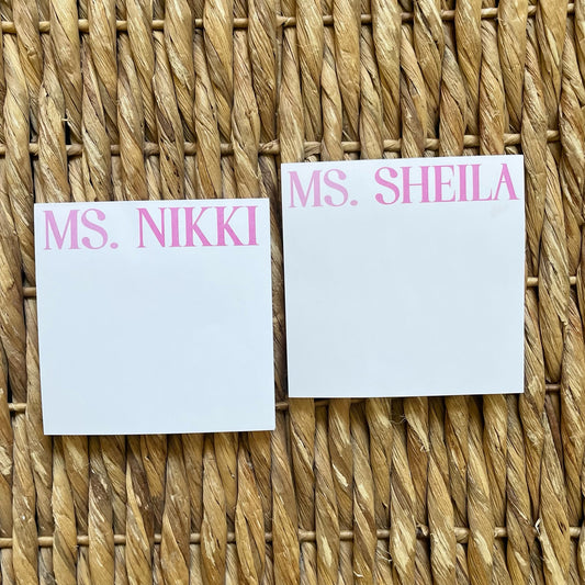 Personalized Notepad