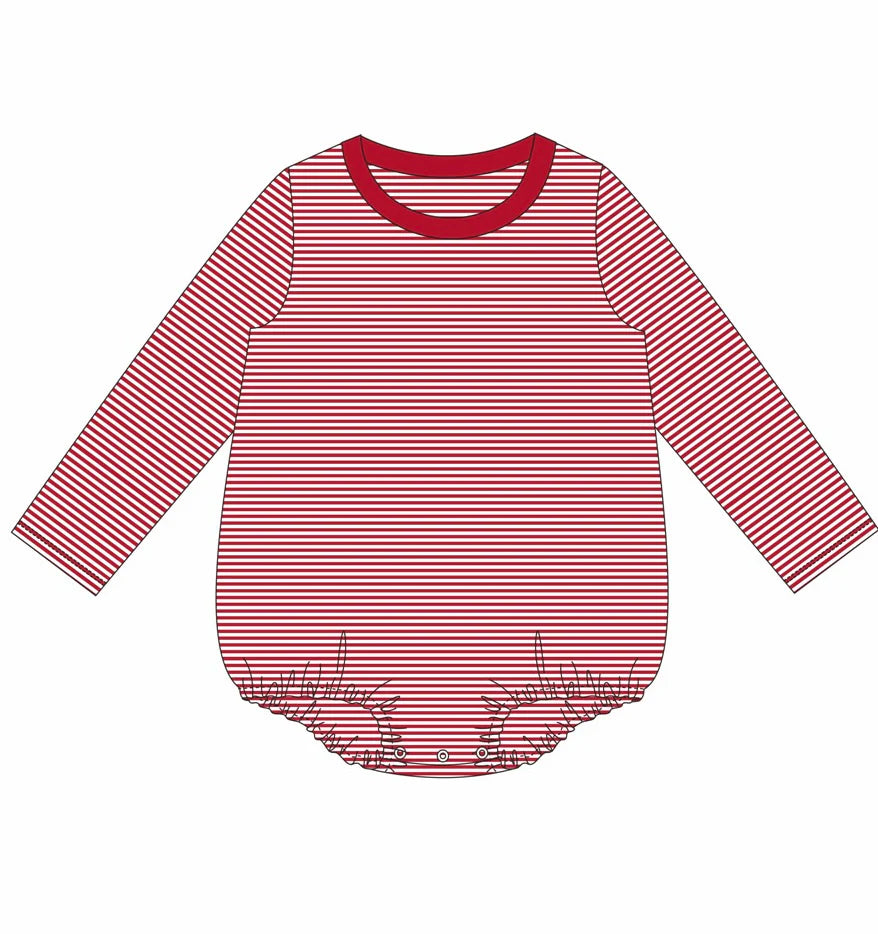 Striped Crewneck Long Sleeve Bubble