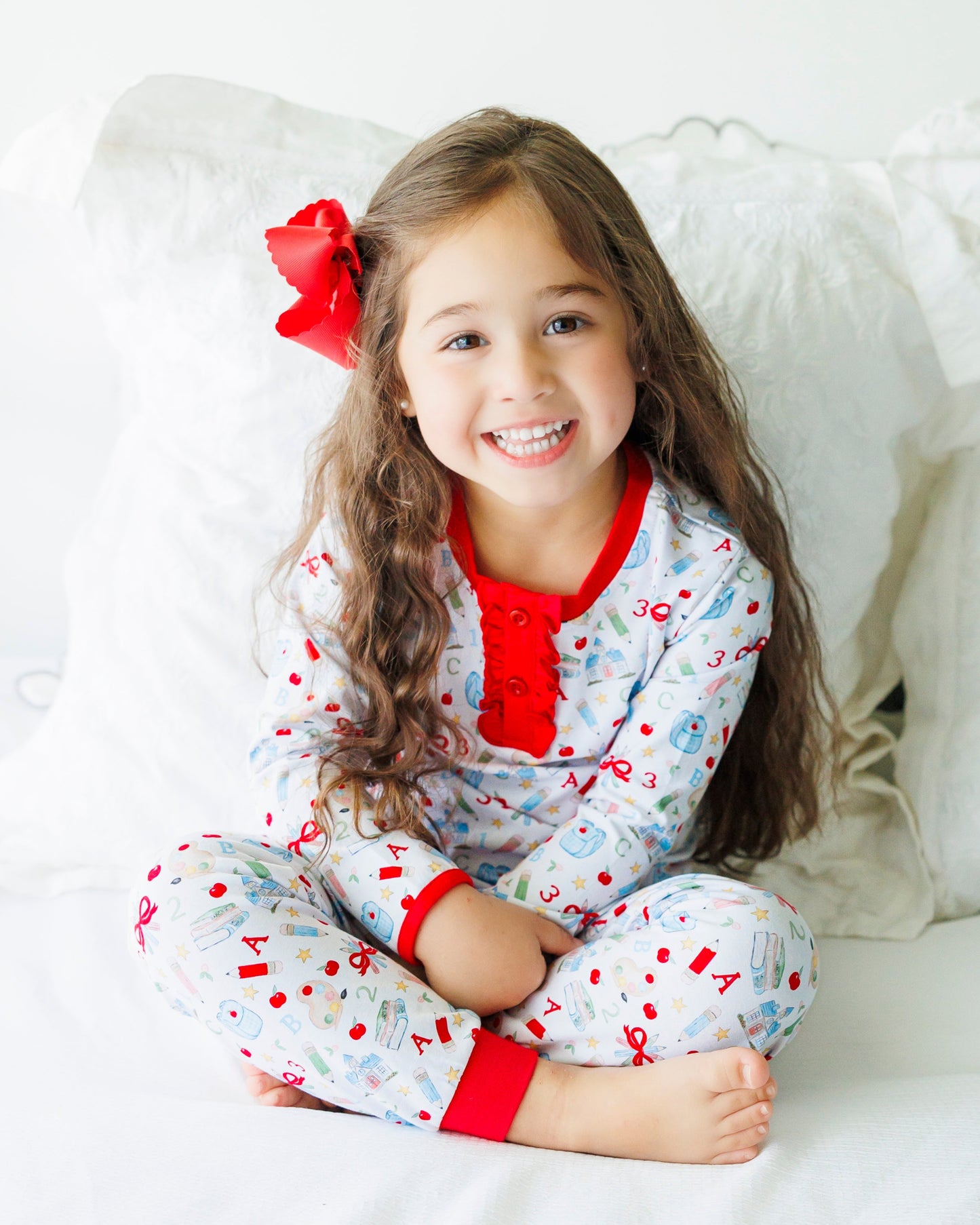 Jellybean Easy as ABC Ruffle PJ Set