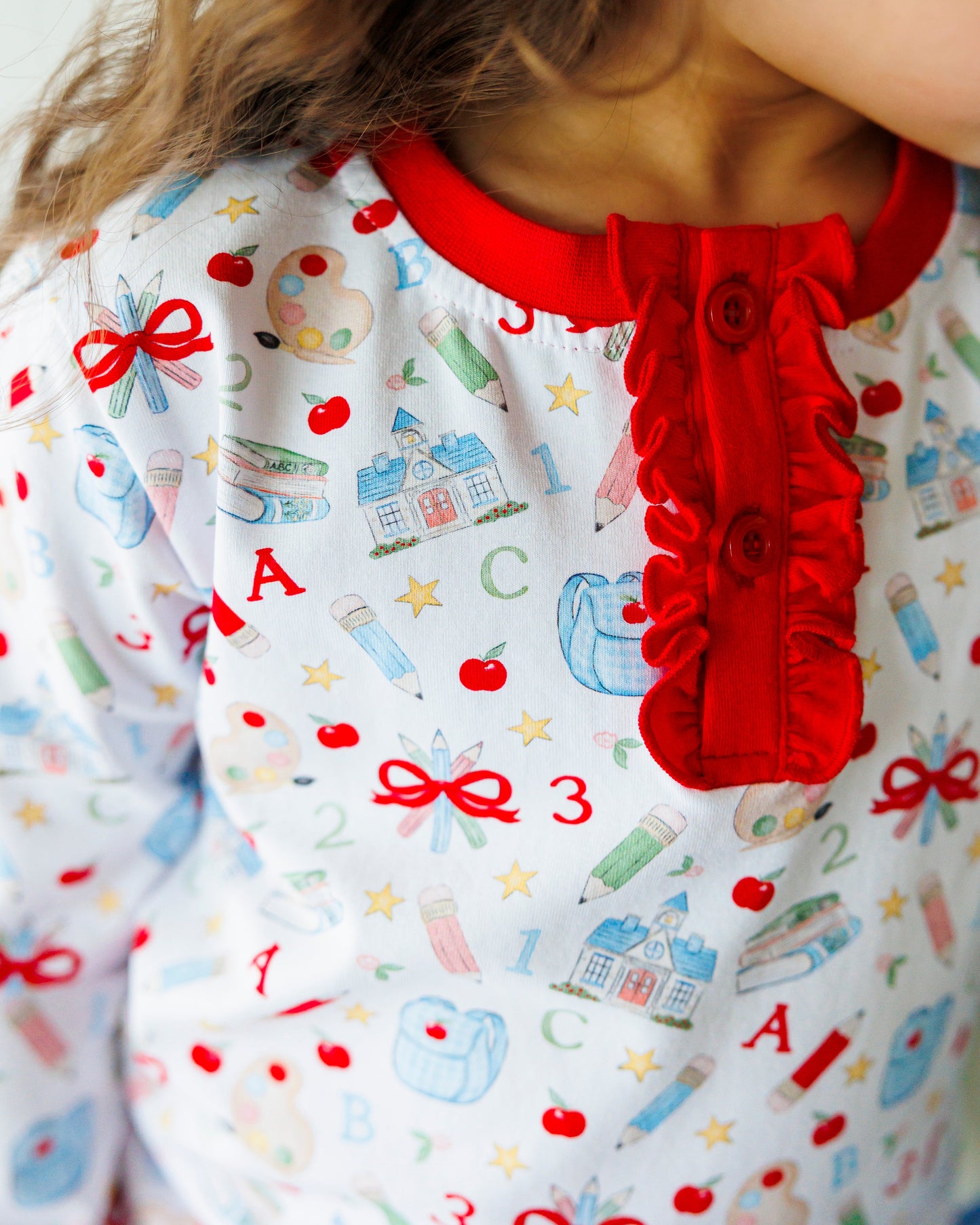 Jellybean Easy as ABC Ruffle PJ Set