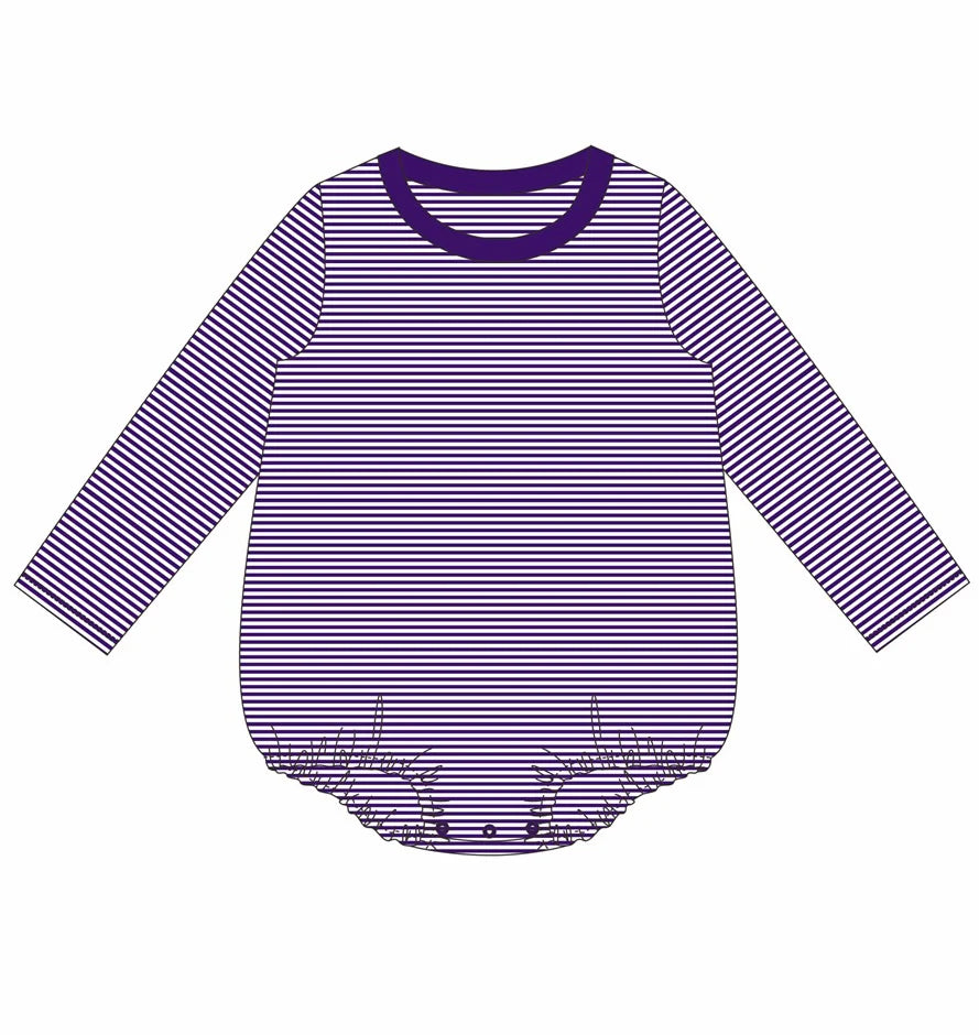 Striped Crewneck Long Sleeve Bubble