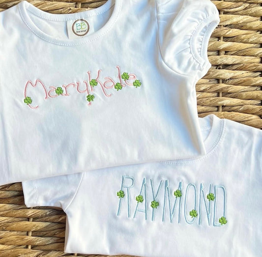 Shamrock Name Tee