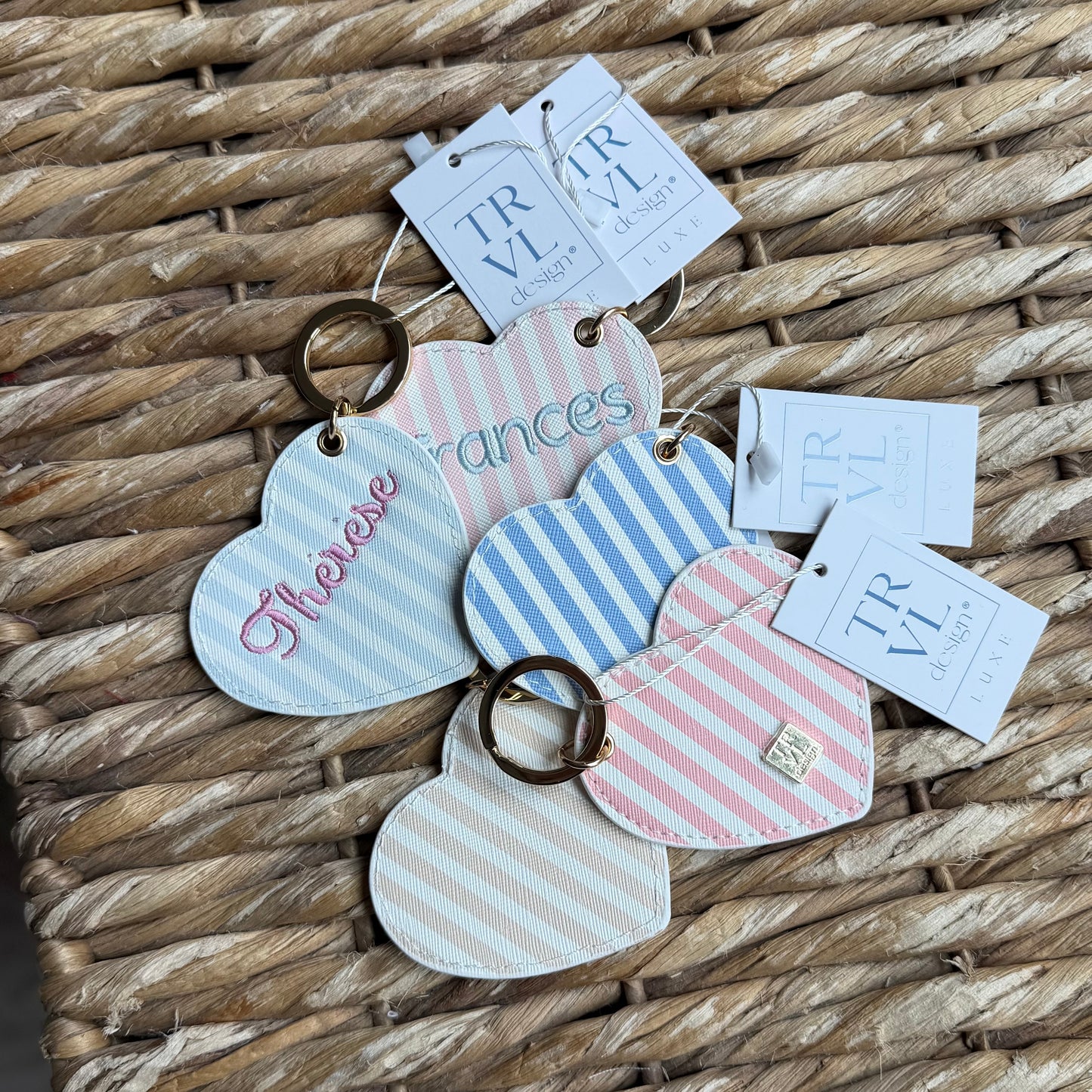 TRVL Pimlico Stripe Keychain