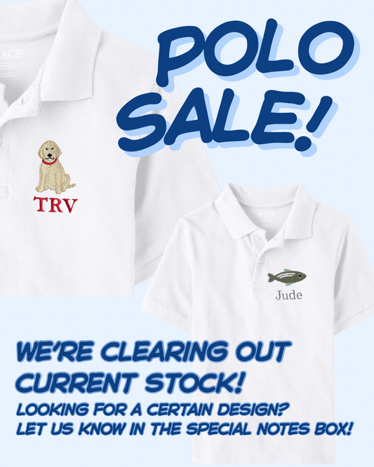 SALE Embroidered Polo Shirt