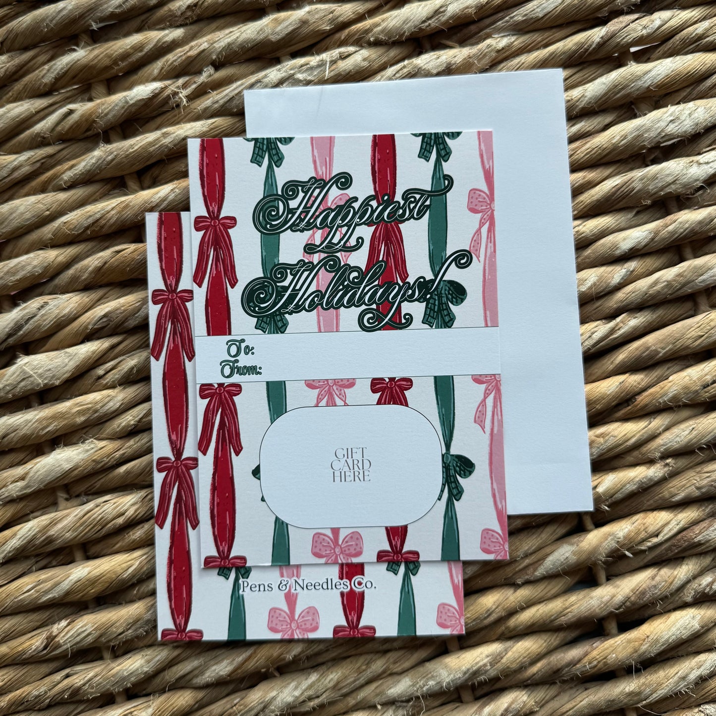 Happiest Holidays Gift Card Holder