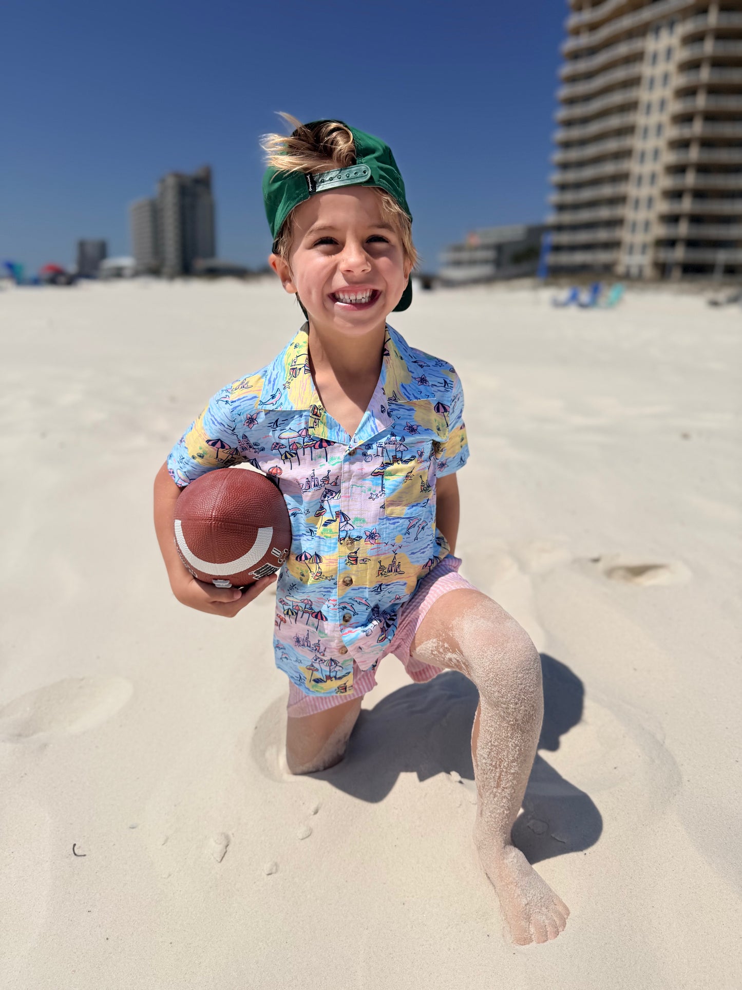 Rufflebutts Boys Beach Day Short Sleeve Shirt