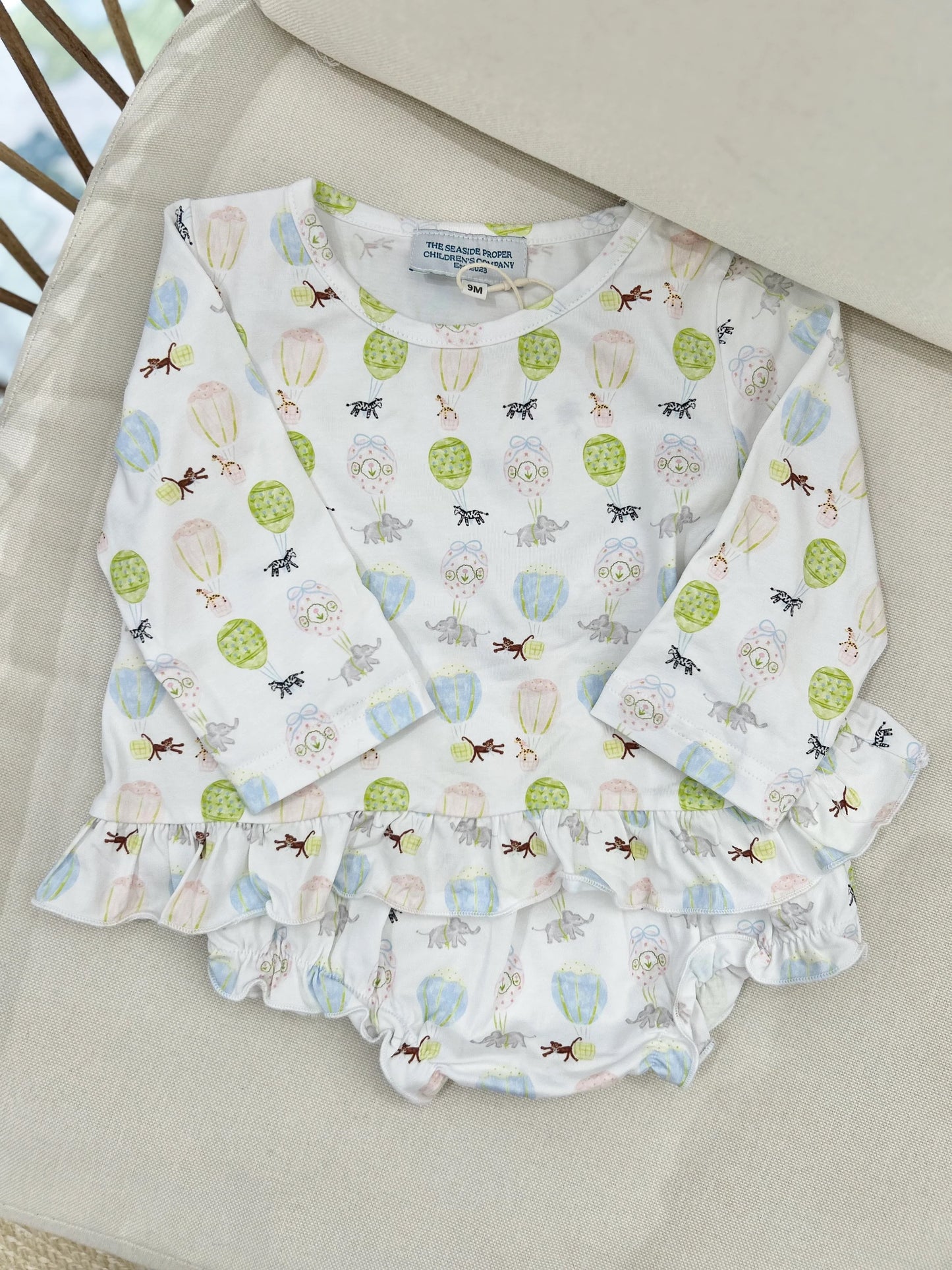 Stitch & Save: P&N Sale-Striped Hot Air Balloon Ruffle Set