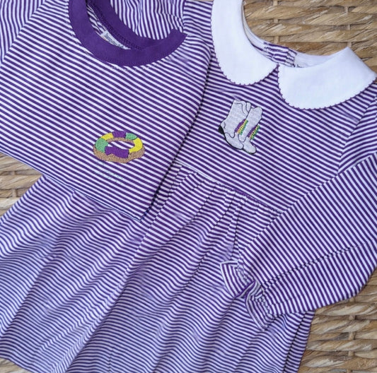Mardi Gras Stripes Sale: Marching Boots Dress