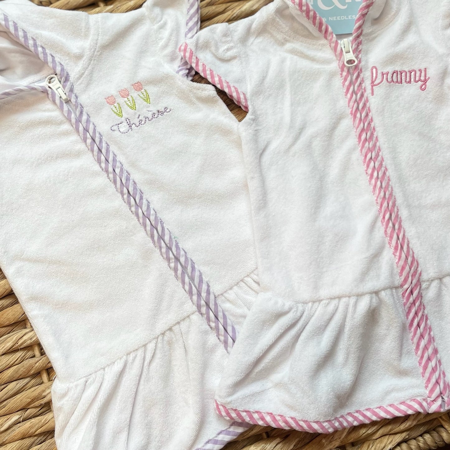 Terry Cloth Zip Up Girls