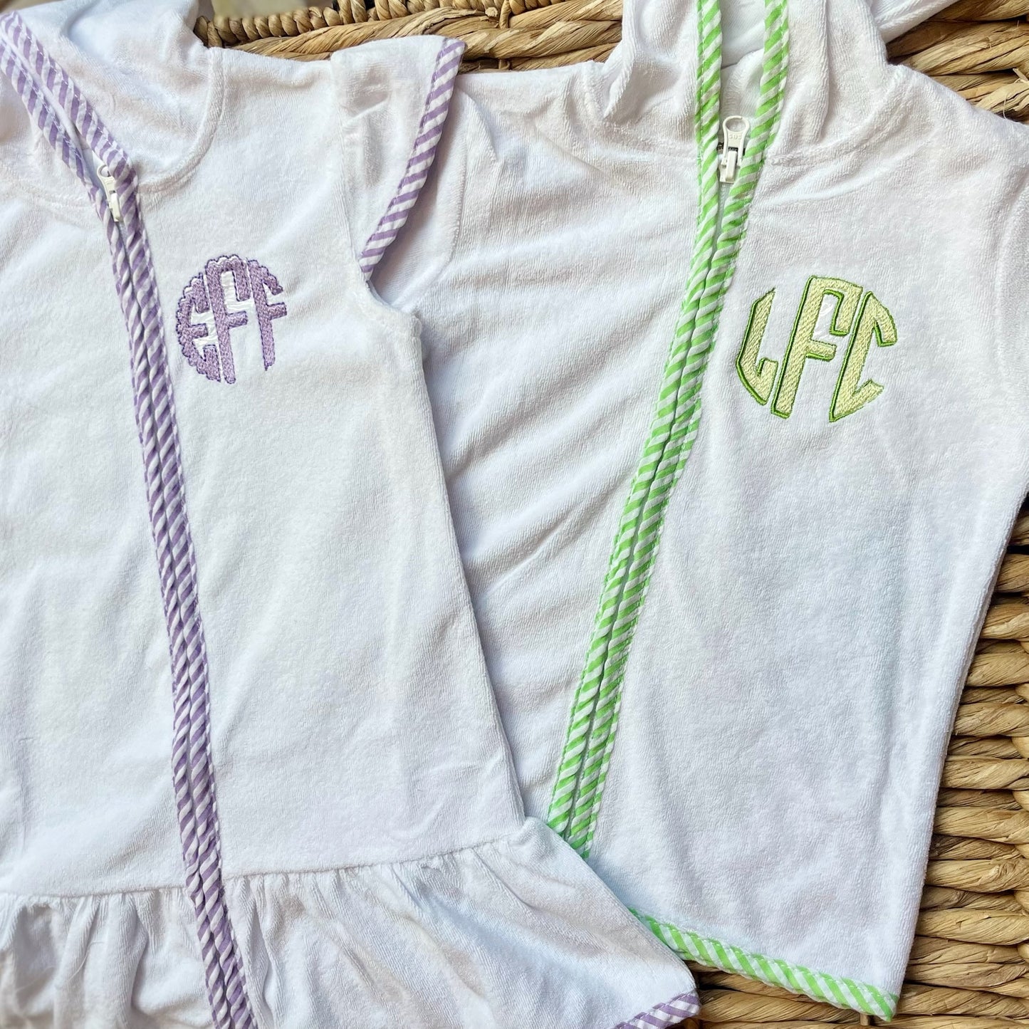Terry Cloth Zip Up Girls