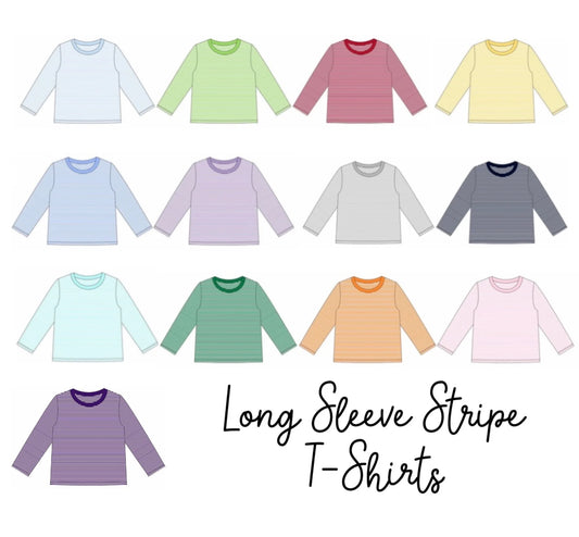 Striped Crewneck Long Sleeve Tee