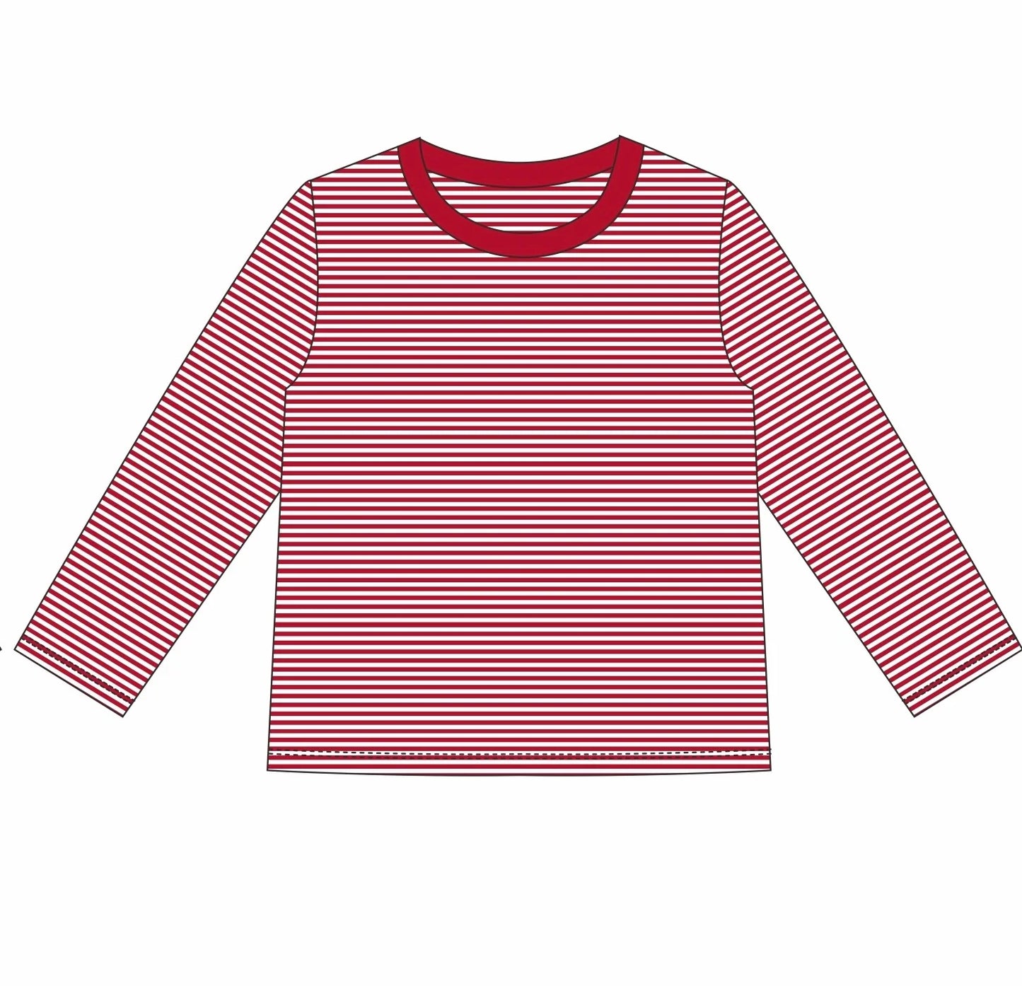 Striped Crewneck Long Sleeve Tee