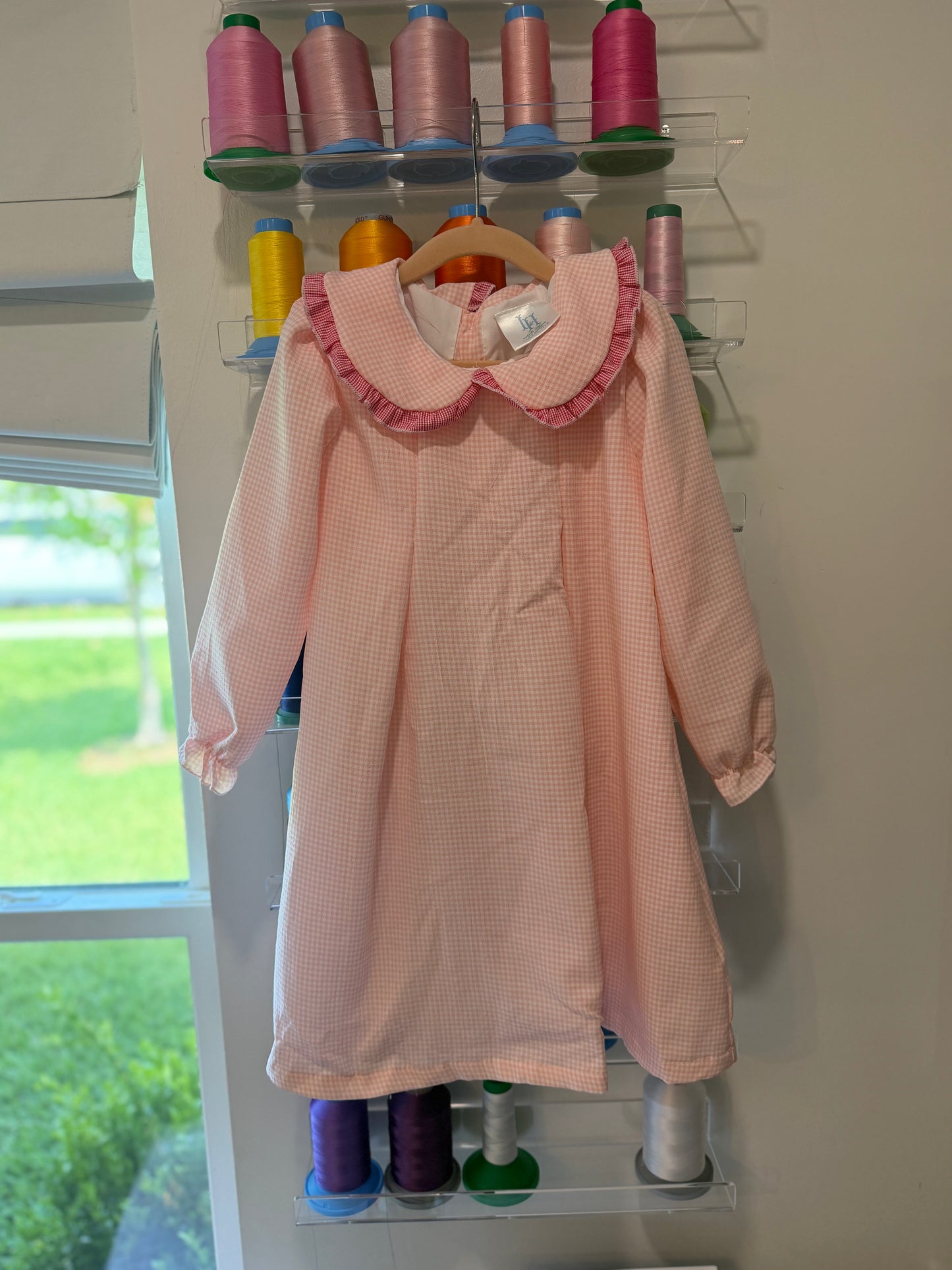 Stitch & Save: P&N Sale- Girls Long Sleeve Gingham Dress