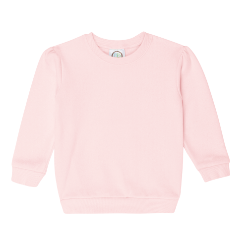 Girls Puff Sleeve Sweatshirt