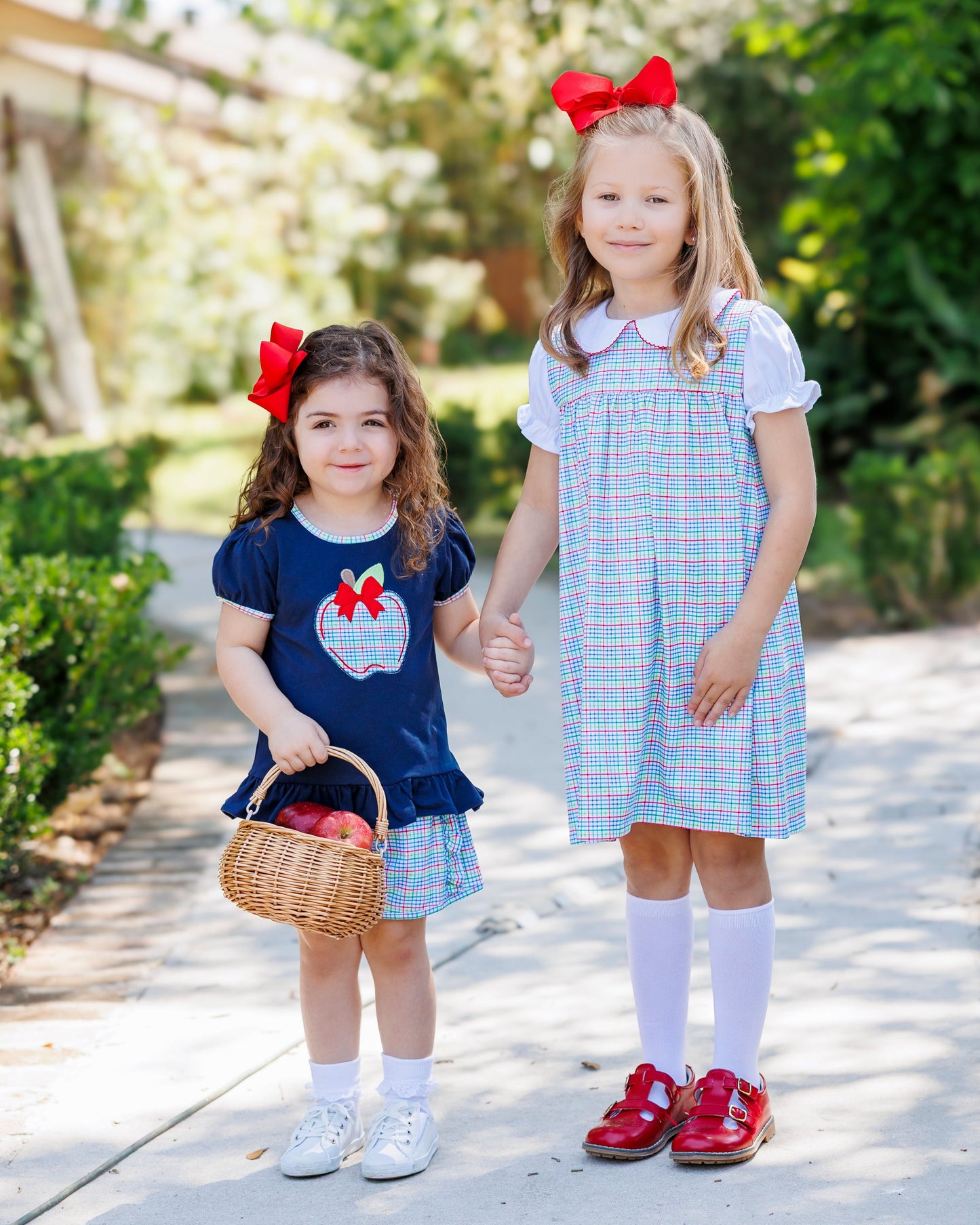 Jellybean Primary Plaid Jumper Set