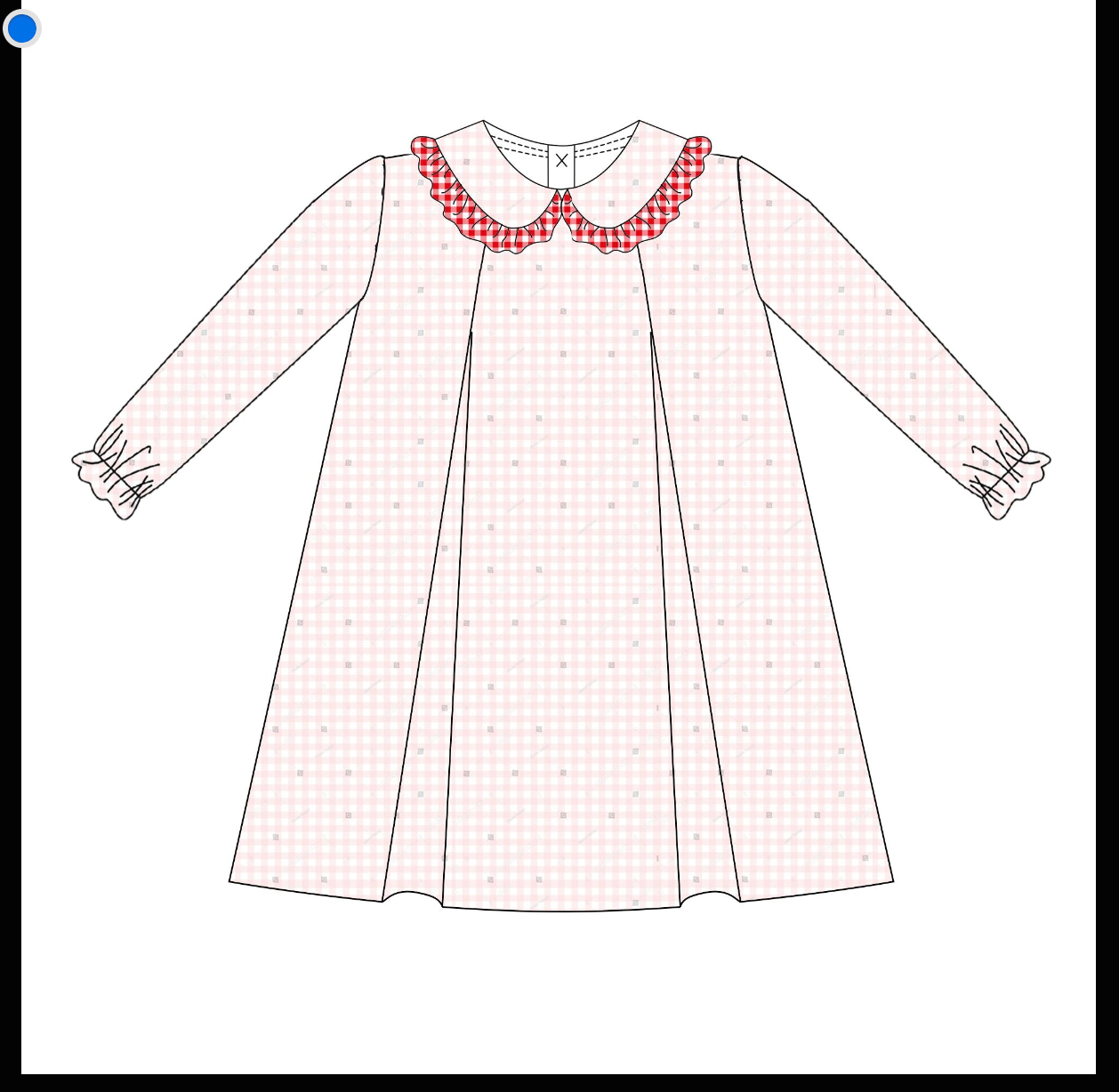 Stitch & Save: P&N Sale- Girls Long Sleeve Gingham Dress