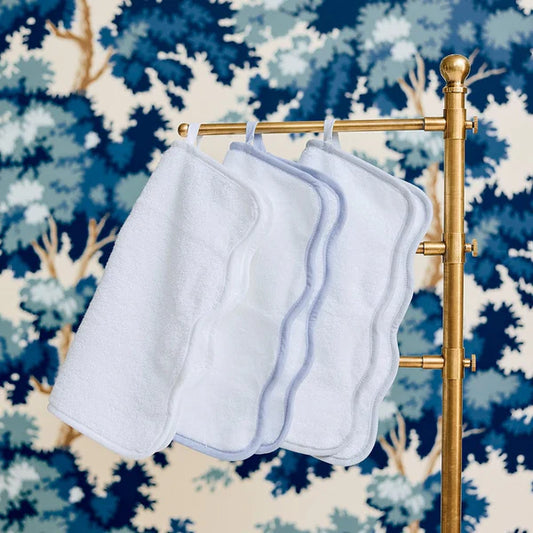 Weezie Scallop Wash Cloths (set of 2)